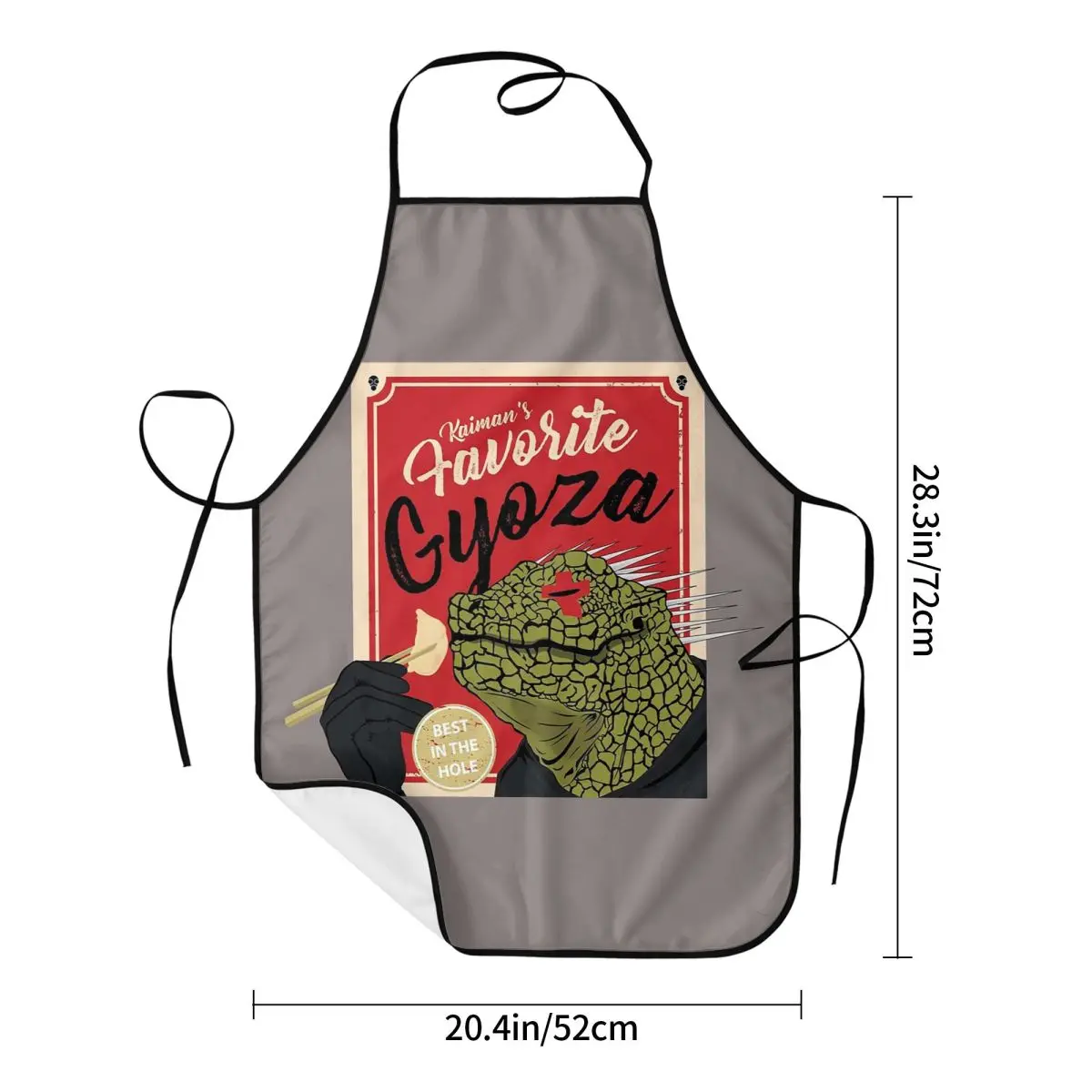 Dorohedoro Anime Kaiman Eating Gyoza Apron Chef Cooking Cuisine Tablier Waterproof Bib Kitchen Cleaning Pinafore for Women Men