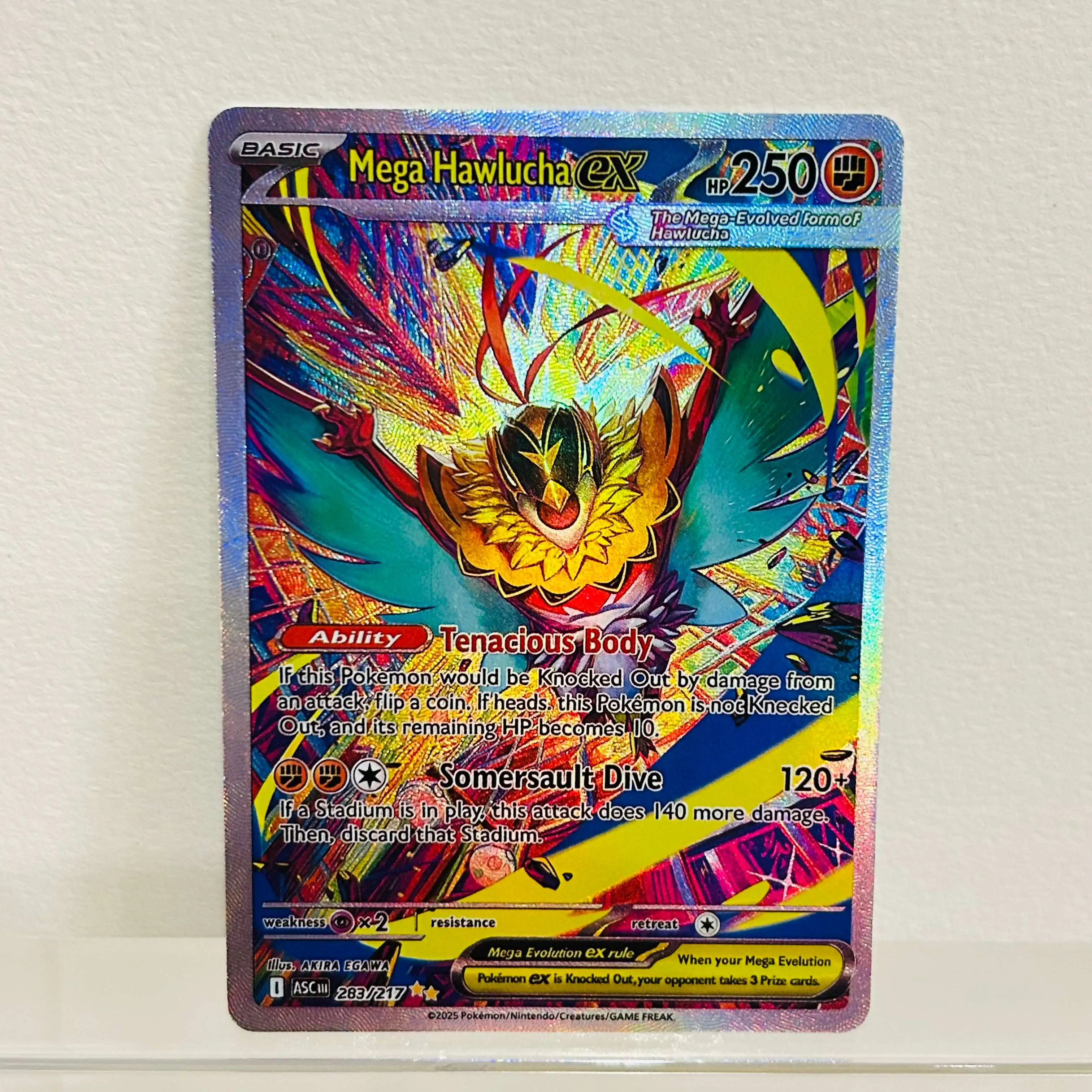Mega Gengar ex 284/217 Englische Karte Holografische Folie Textur DIY Premium Anime Sammelkarte – Detail 4