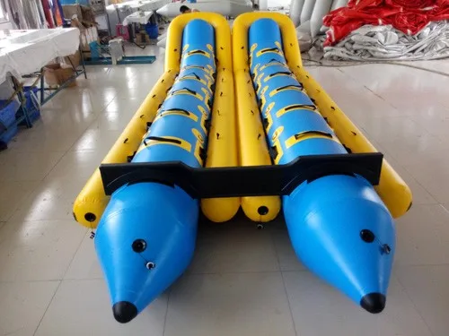 PVC inflável Banana Boat, borracha barco com ar Mat chão