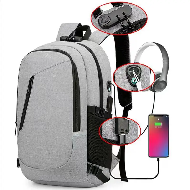 Men's Business Laptop Backpack Anti-Theft USB Charging Double Shoulder Bag Computer Backpack Travel Storage bag