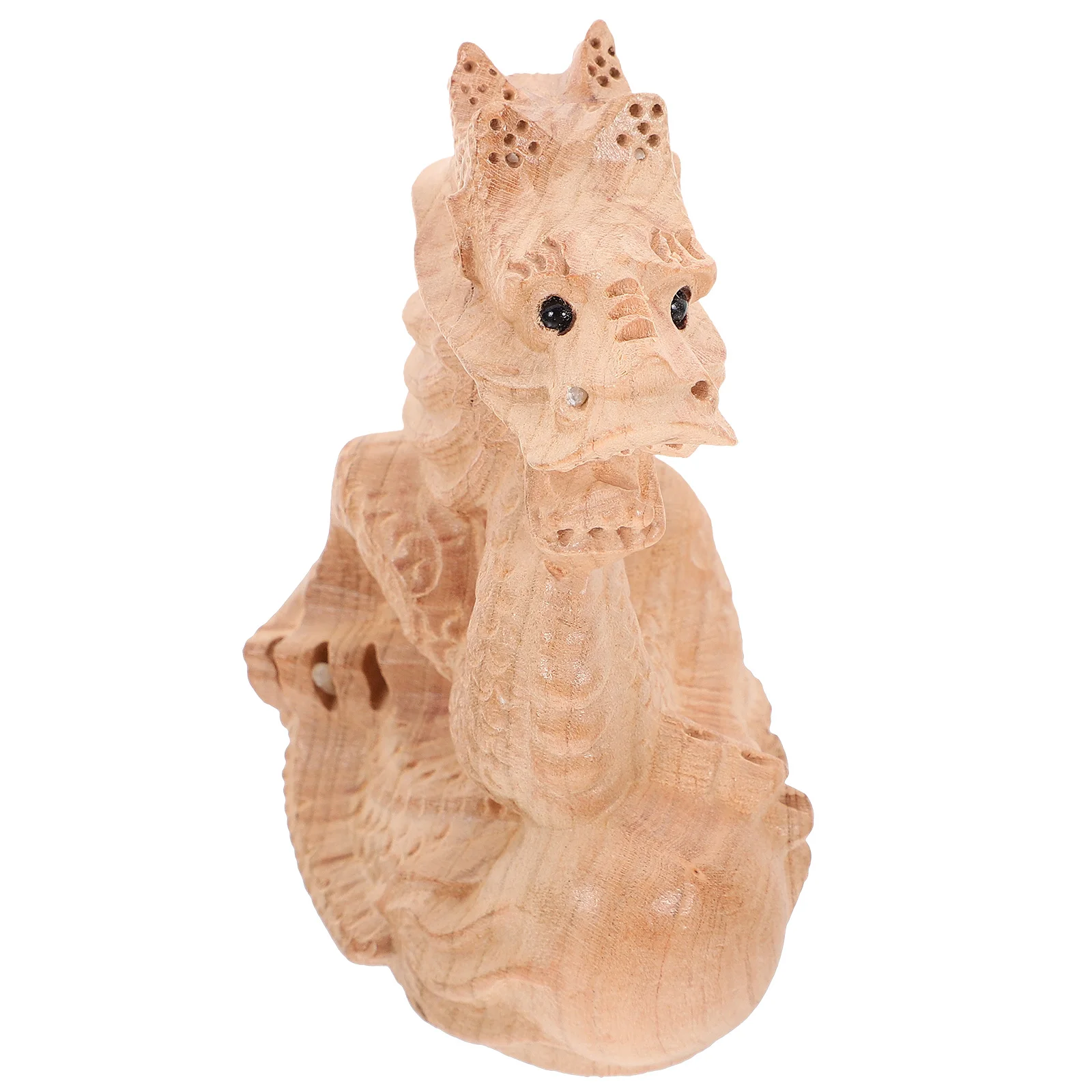 

Wood Carving Dragon Ornaments Home Decor Chinese Figurine Desk Sculpture Crafts Decorations Office