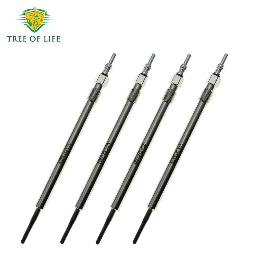 4.4V 2.0 CDTI Glow Plugs 4 unit 1214109 For Opel Vauxhall Antara 2007-2017 Cascada 2012-2019 Insignia A 2009-2017 B20DTH Engine