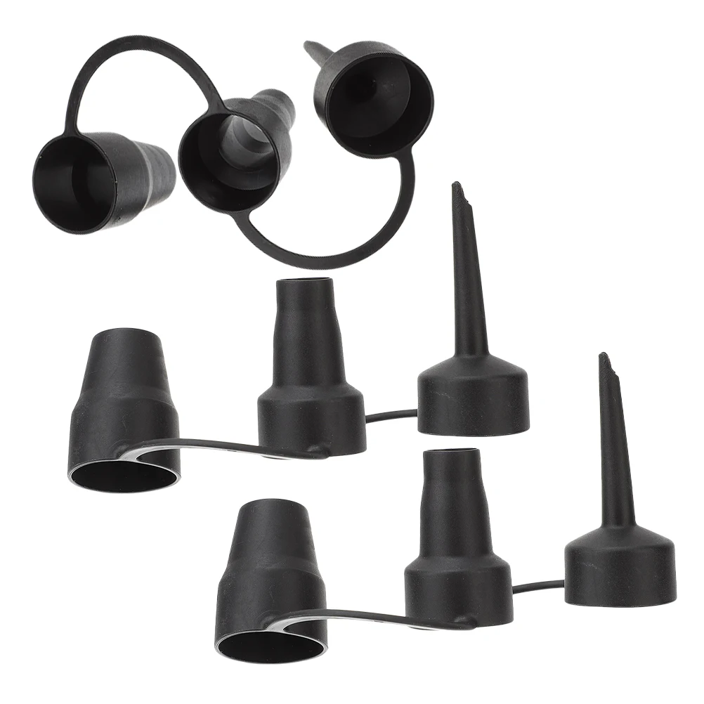 

3 Sets Air Pump Nozzles Black Plastic Inflatable Bed Mattress Boat Triple Valve Adapters Replacement Accessories Power Tools