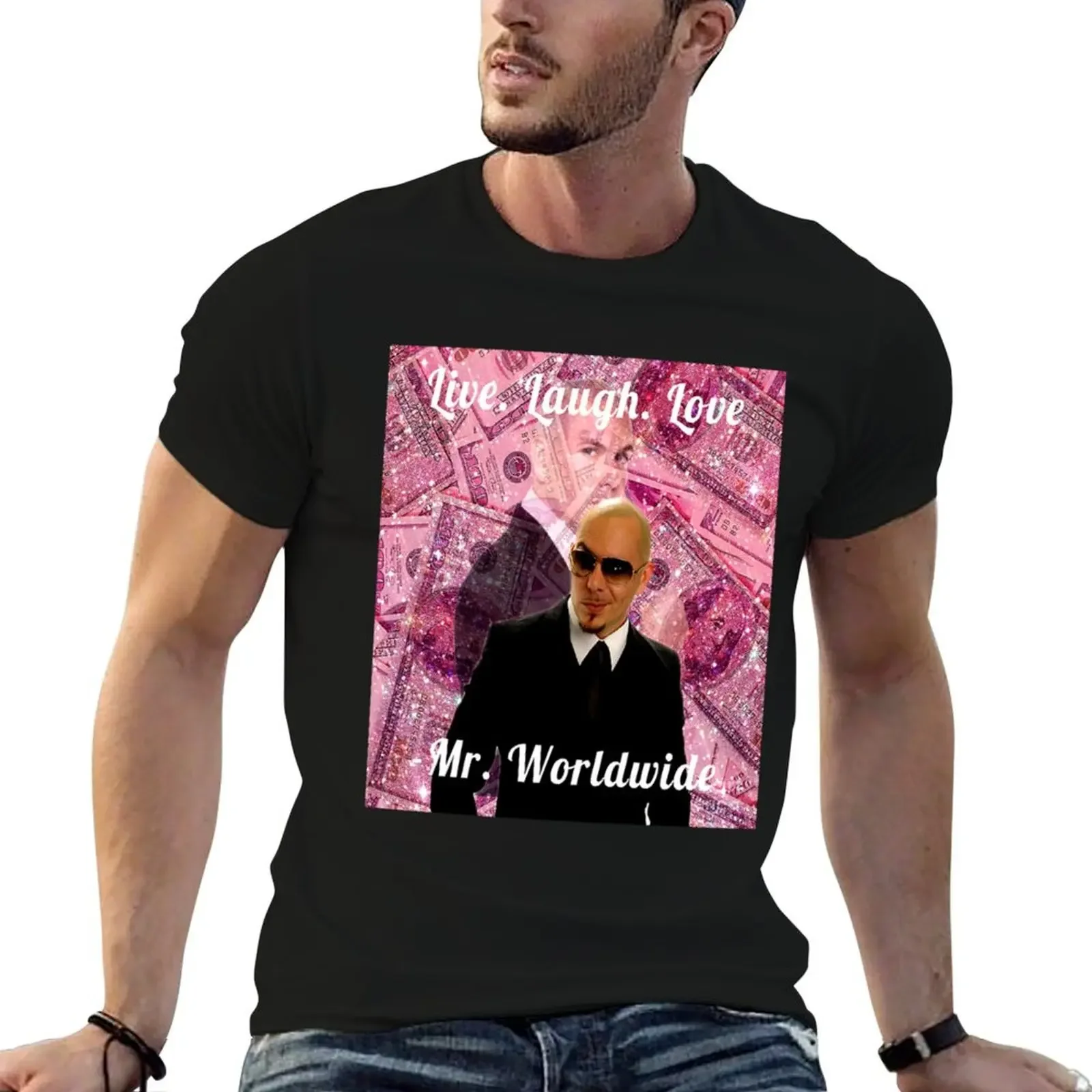 

Mr. Worldwide Pitbull dollar T-Shirt designer shirts essential t shirt korean fashion oversizeds t shirts for men pack