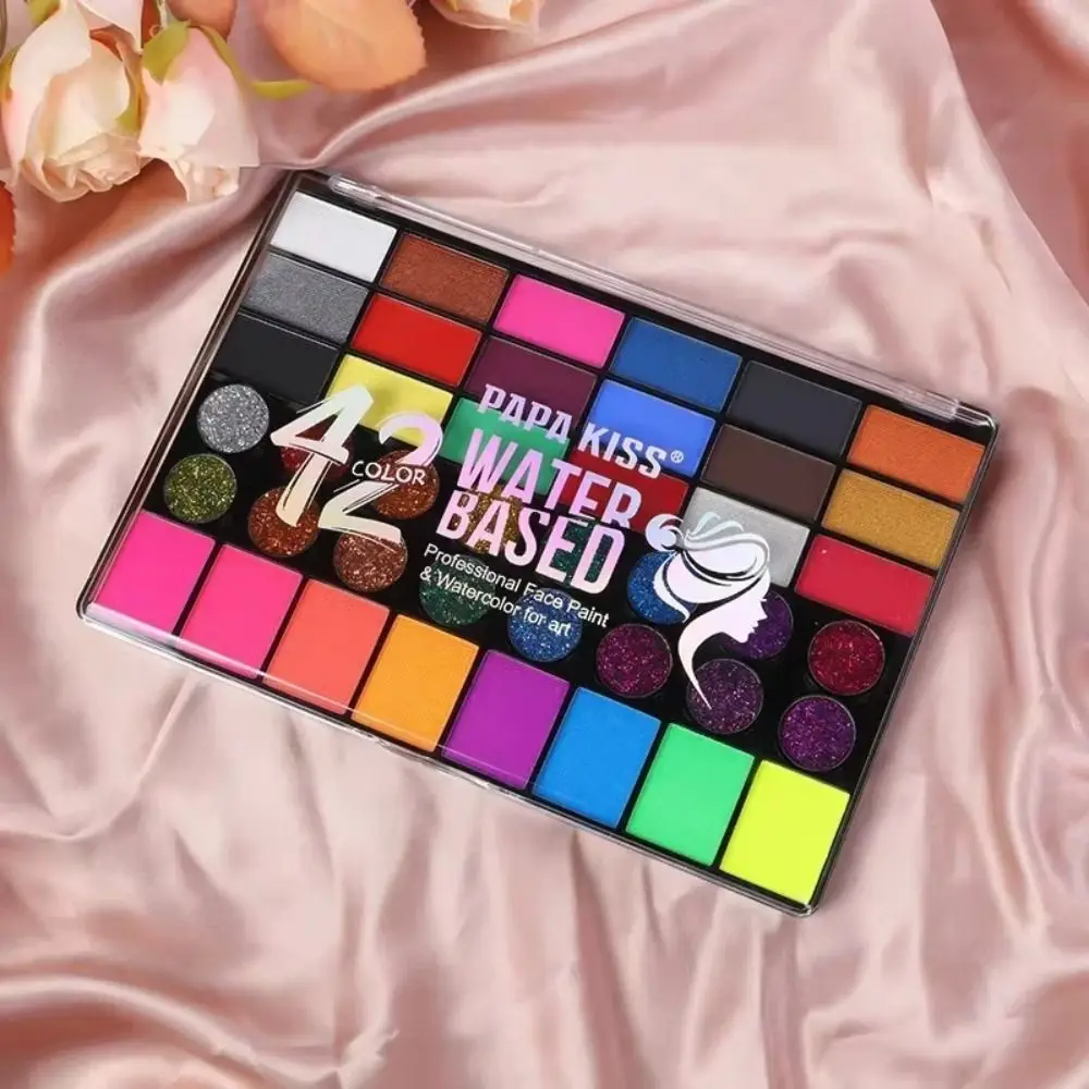 

Beauty Multicolour Body Face Painting Kit Colorful Makeup Body Art Painting Tattoo Waterproof Face Painting Palette Festivals