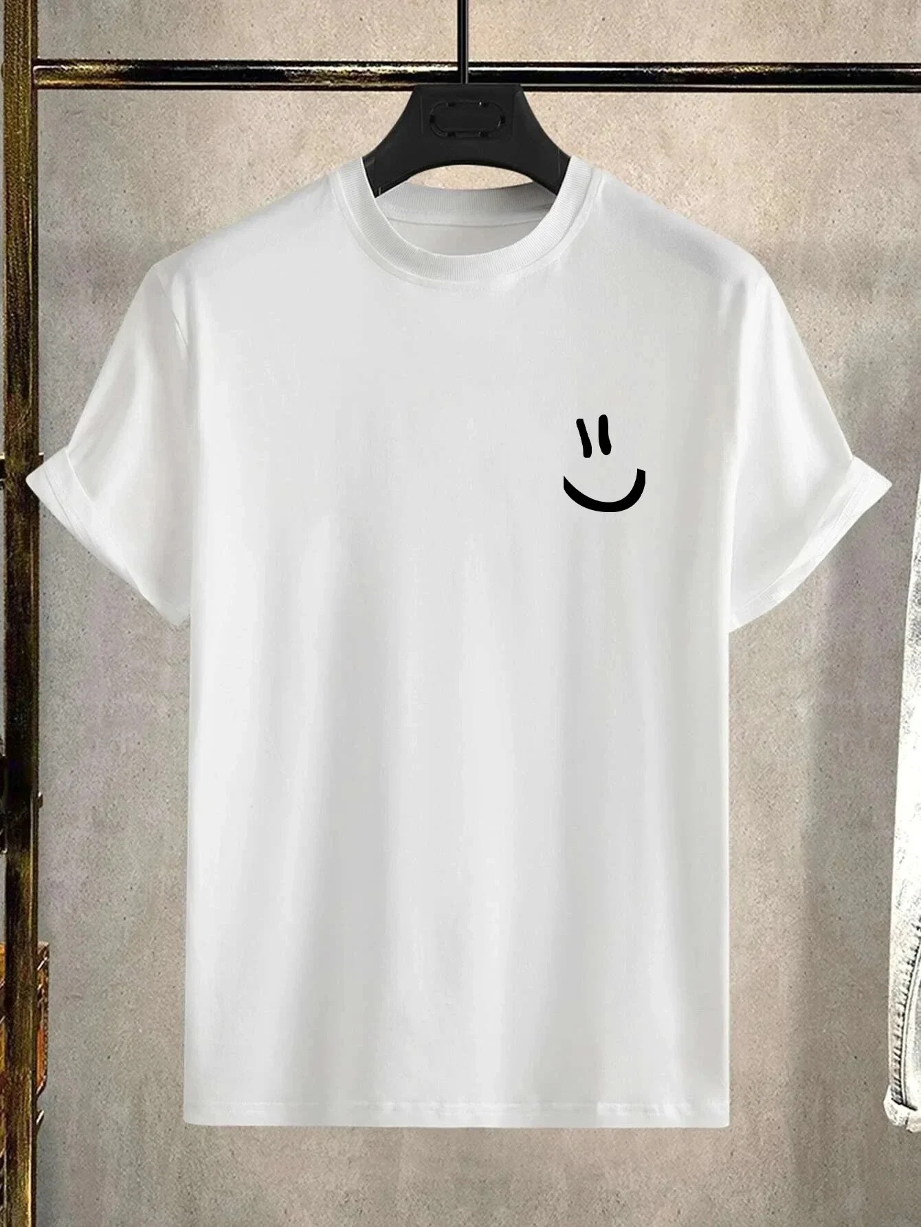 100% Cotton T-shirt Smile Graphic Printed Summer T Shirt Fashion Men Women Short Sleeve Band Tees Gothic Clothing