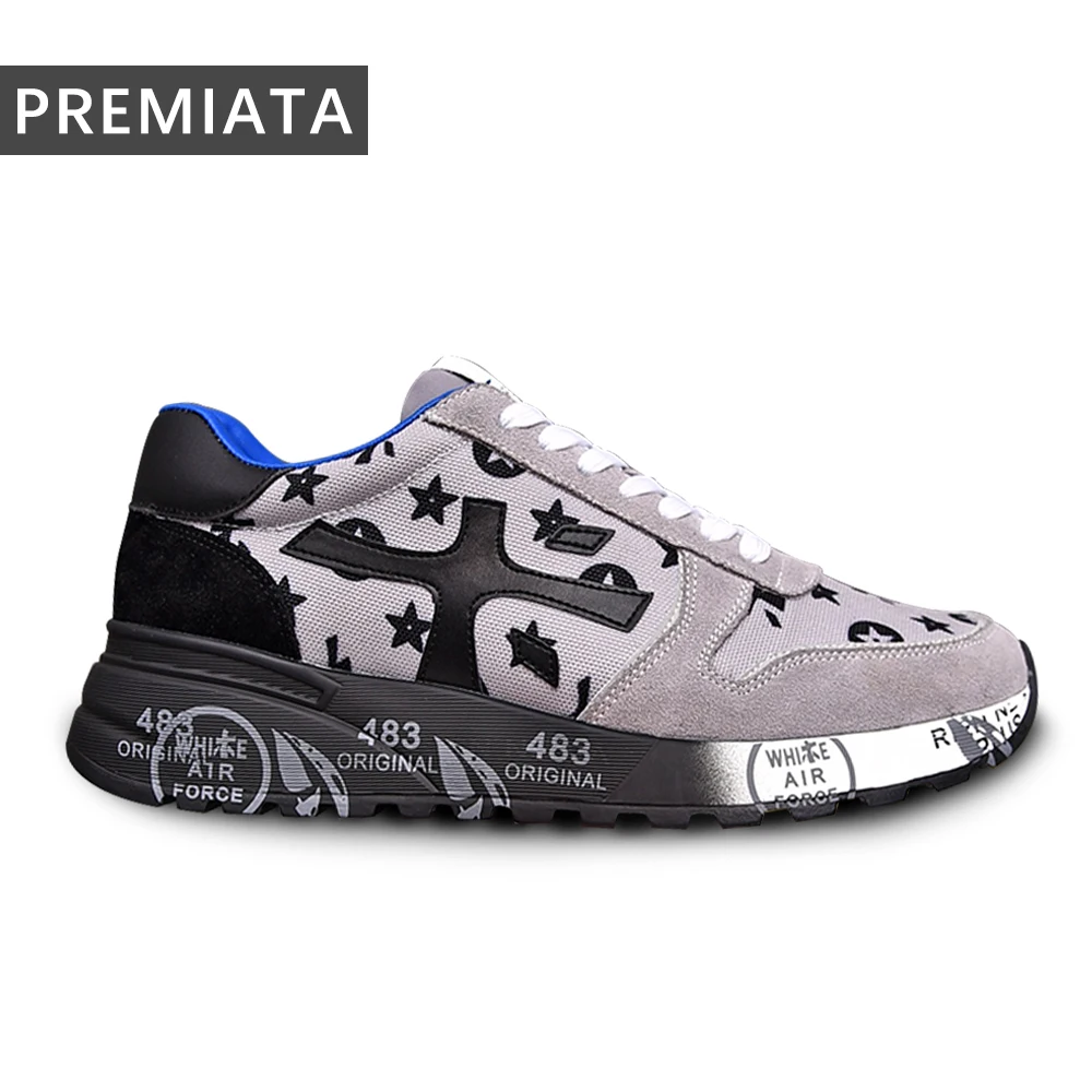 

PREMIATA Men's Fashion Simple Comfortable Casual Breathable Sports Shoes Retro Niche Street Trend All-match Light Jogging Shoes