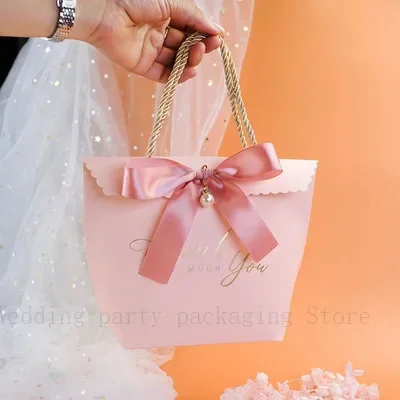 2021 wedding candy box large portable gift bag ins with hand gift packaging candy gift box empty box