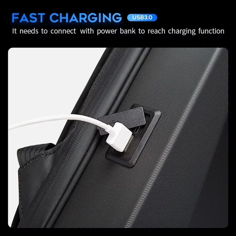 Bange novo design de concha anti-ladrão tsa lock mochila masculina à prova dwaterproof água 15.6 polegada mochilas para portátil homem saco de viagem com carregamento usb