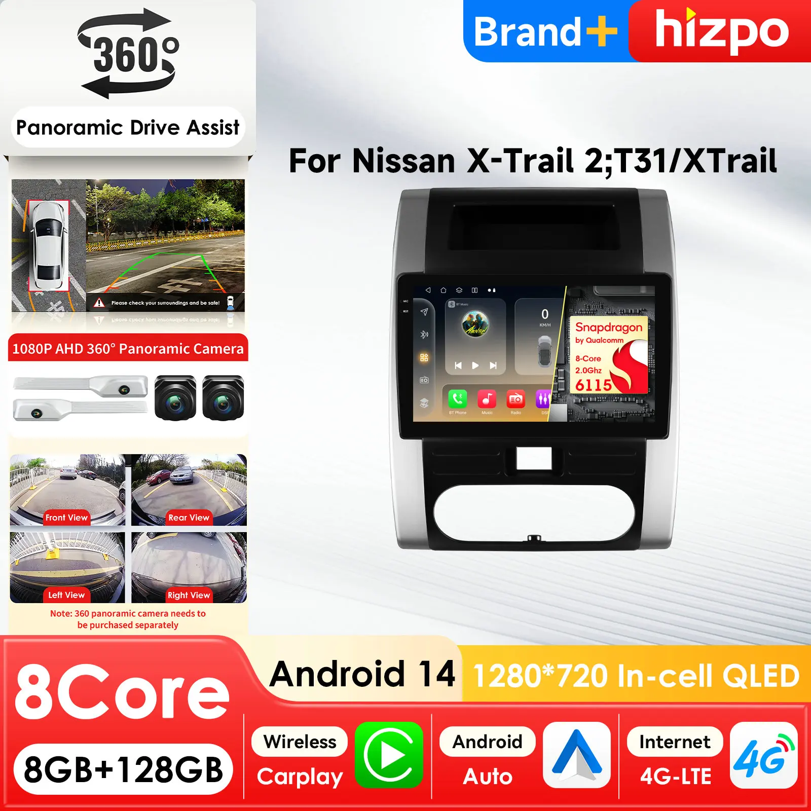 

Интеллектуальная автомагнитола с AI, CarPlay и Android для Nissan X-Trail T31 (2007-2015) — GPS-мультимедийная система