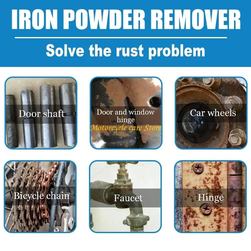 

U75F 100 мл/3,38 унций распылитель для удаления ржавчины, средство для удаления ржавчины для автомобильного шасси, ступица, для