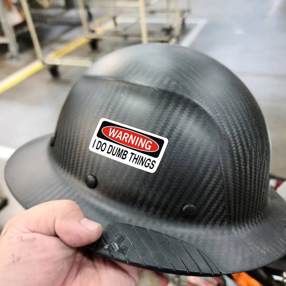 4 TEILE/SATZ Humorvoller Aufkleber „Warning I Do Dumb Things“ – selbstklebend für Auto, Laptop, Handyhülle, lustiges Geschenk für Enthusiasten