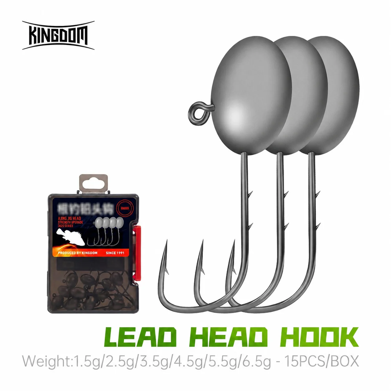 Fishing Hook Assortment - Kingdom 15 pièces hameçons de pêche