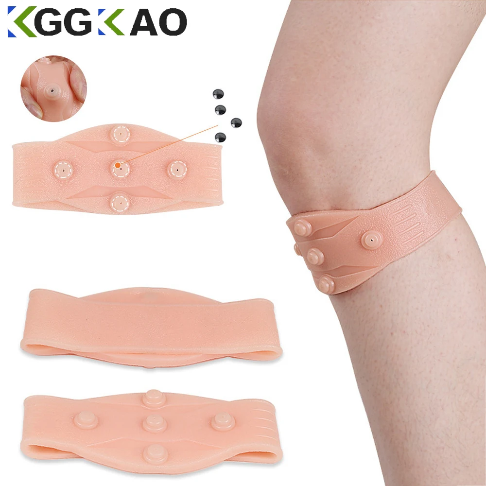 

1Pcs Magnet Therapy Knee Pain Relief & Patella Stabilizer Knee Strap Brace Support for Hiking,Soccer,Basketball,Running & Squats