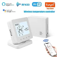 Smart Wireless Thermostat for Gas Boiler Room Heating RF Home Temperature Controller Programmable WiFi Thermostat and Tuya Alice