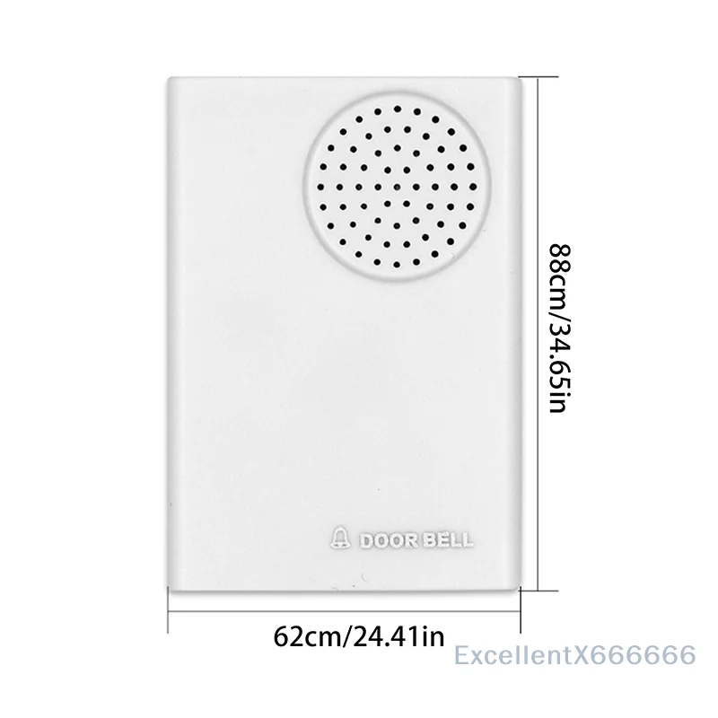 Timbre de puerta con cable electrónico, batería seca Ding-Dong o conectar a 12V, dos tipos