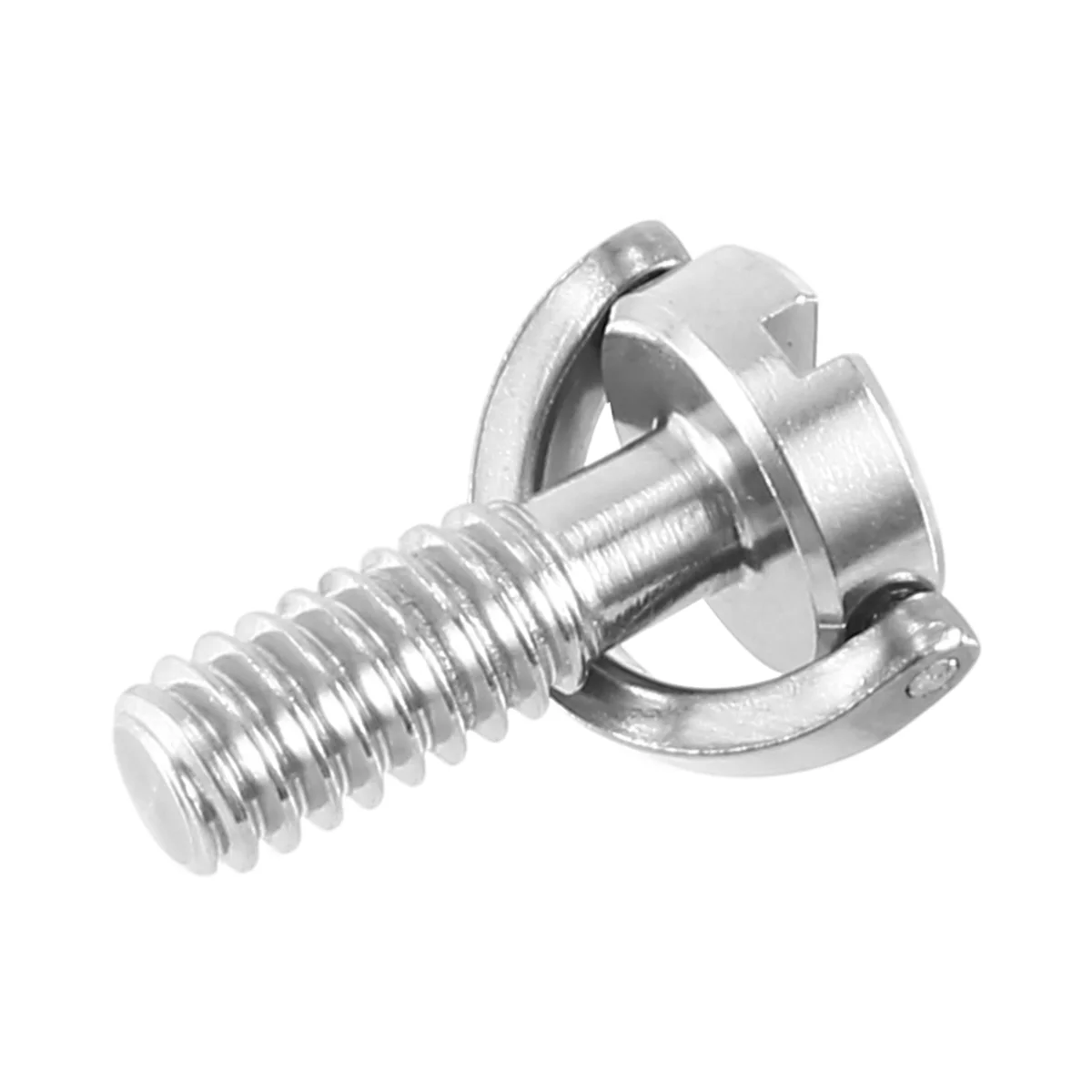 Качество! Длинный винт с D-образным кольцом 1/4 дюйма из нержавеющей стали для быстросъемной пластины штатива камеры, серебристый