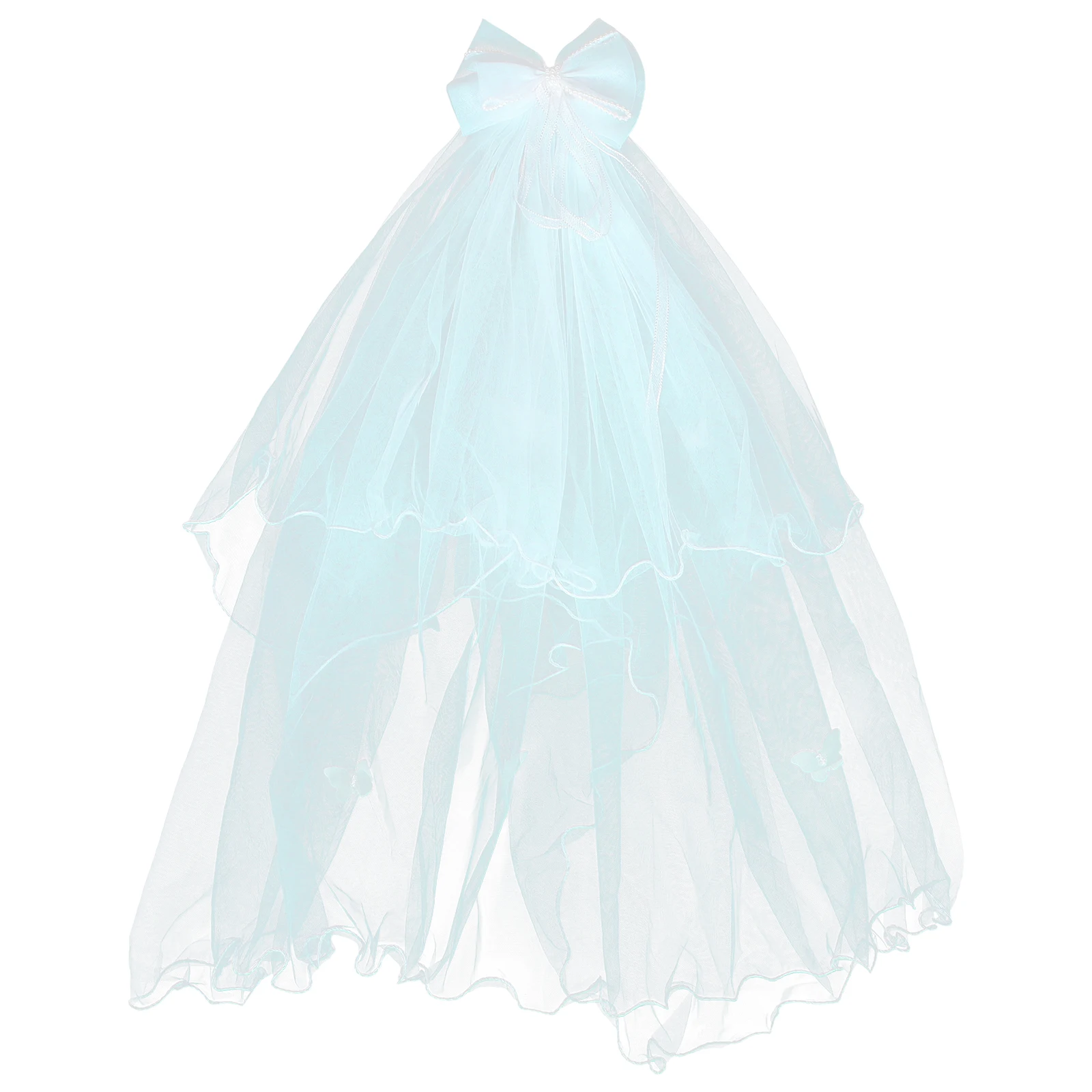 

Children Crown Veil Hair Clip White Mesh Toddler Clips Baby Girl Accessories Party Wedding Performance Hairstyle Fashion Comfort