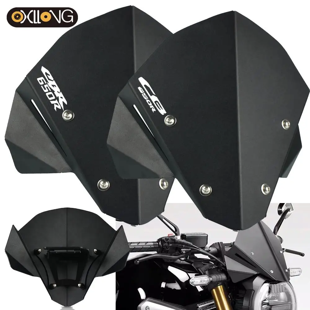 

Motorcycle Windshield Windproof Windscreen Deflector For HONDA CBR 650R 2019 CBR 650R 2019 CB650R Neo Sports Cafe 2020 2021