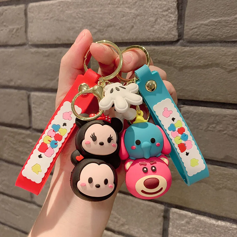 

Милые мультяшные брелки Лотсо Микки Минни Винни Пух Сумка Подвески Брелок Сумка Аксессуары Дональд Дак Дейзи Утка Ключевые подвески
