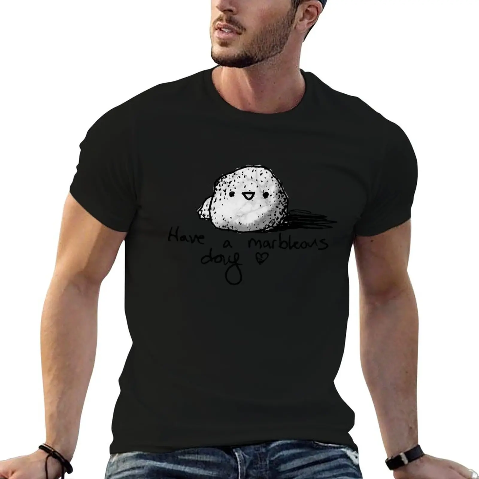 

Have a Marbleous Day T-Shirt cotton t shirts man 100% t shirts for man slim fit T-Shirt