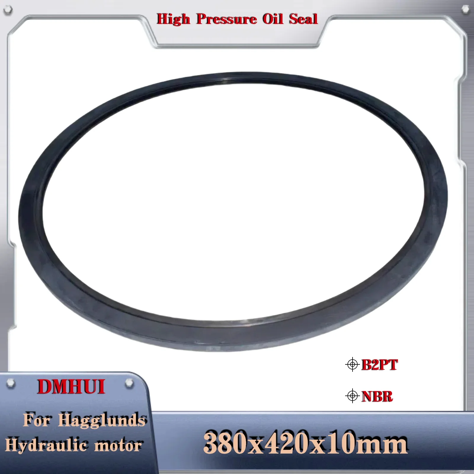 

Pressure type oil seal 380*420*10 AOF For Hagglunds Hydraulic pump/motor oil seal 380x420x10 Motor Rotary Shaft Seal