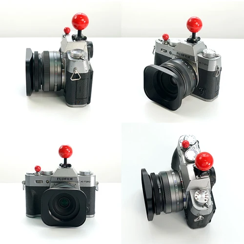 Imagen 2 del producto Parasol de lente cuadrado de cámara de Metal Universal Retro Reduce la luz para Fuji Fujifim 39mm 43mm 46mm 49mm 52mm anillo adaptador de filtro de Metal