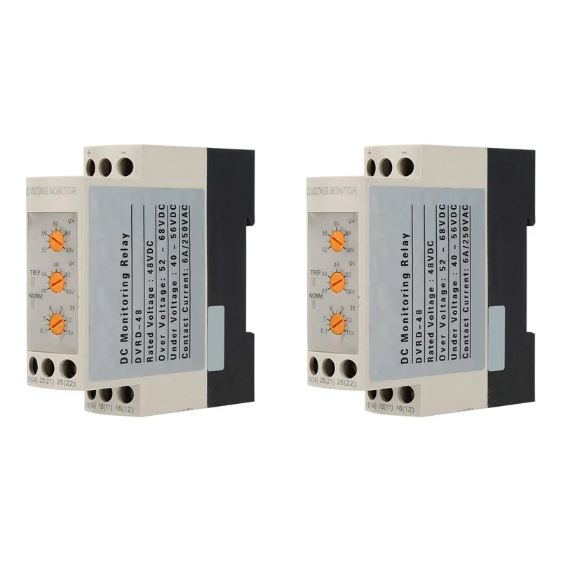 

FAST-2X защита от перенапряжения и пониженного напряжения, реле постоянного тока 48 В, направляющая 35 мм со светодиодной подсветкой для двигателя постоянного тока 52-68 В 40-56 В (DC48 В)