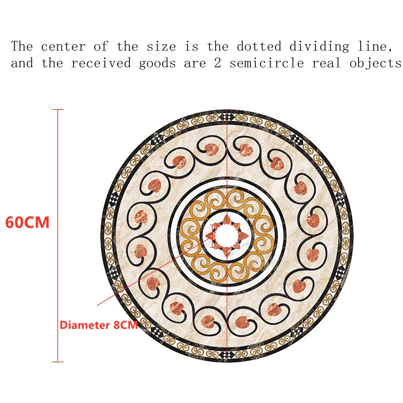 Creativity Ceiling Decorative Parquet Floor Ceiling Lamp Decorative Cover Waterproof Self-Adhesive Stickers Living Room Decorate