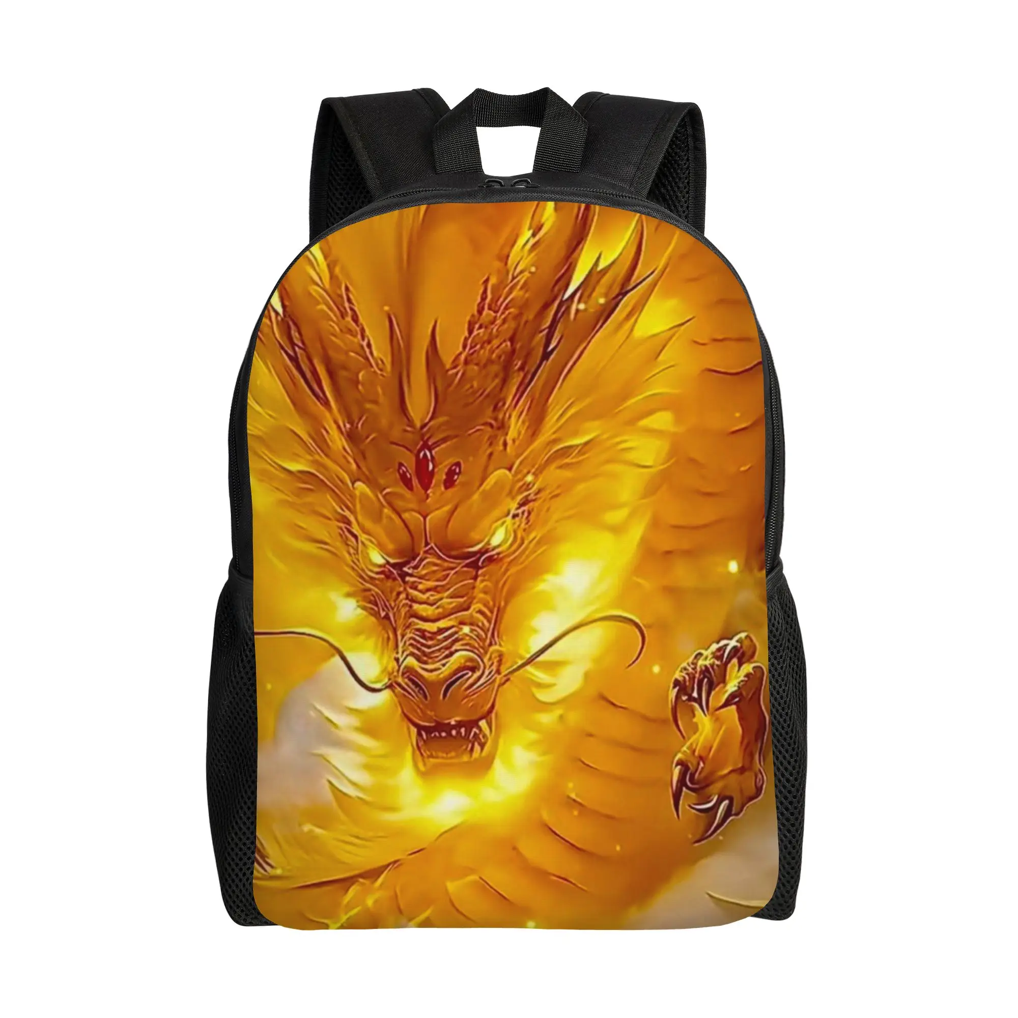 College Bag Back to school season Golden Divine Chinese Dragon  Super Quality Backpack