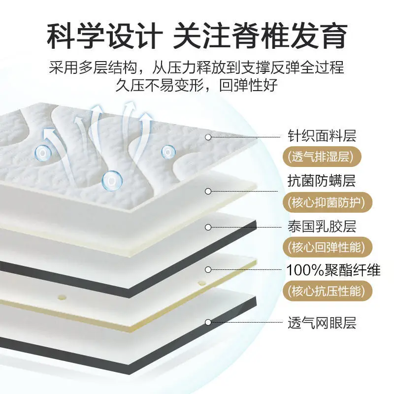 Latex mattress soft cushion student dormitory single bunk bed special thickened household double bed tatami mat