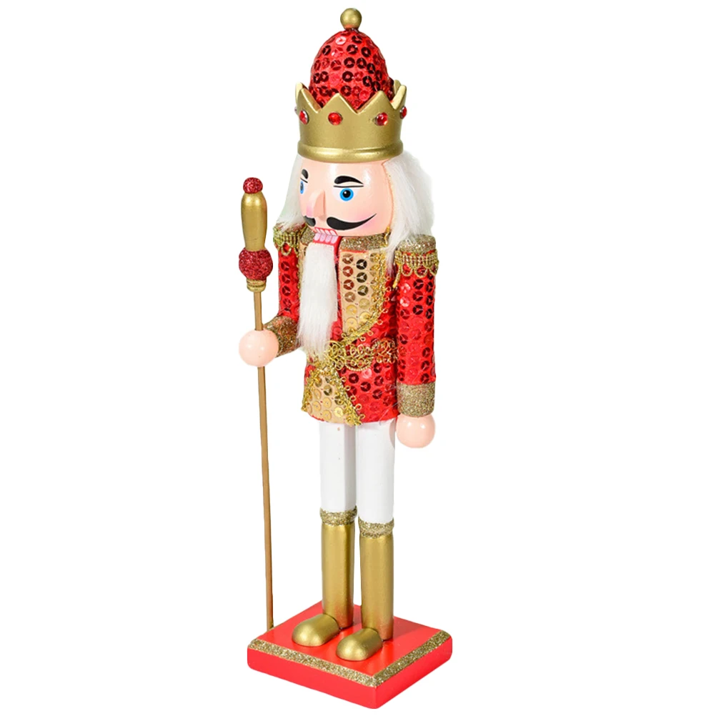

Puppet Nutcracker Soldier Decoration Work Nutcrackers Wood Christmas Decorative