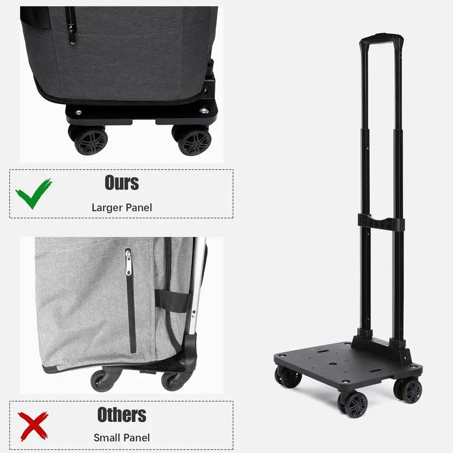 ホイール付きガーメントバッグ、靴収納付きローリングトラベルガーメントダッフルバッグ、男性用コンバーチブル3 in 1スーツドレスバッグ