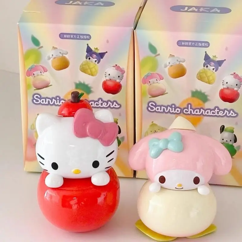 

Kawaii My Melody Kuromi Hangyodon Hello Kitty Sanrio Cute Children Dolls Desktop Decor Room Trinket Birthday Present for Girls