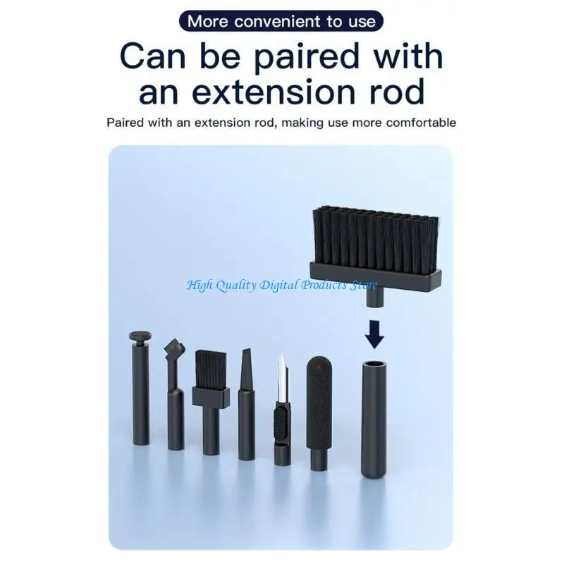 U2JE Gaming Office Pols -ondersteuning met uitgebreide reinigingsgereedschap Sponge Cushion Antislip Surfaces Device Maintenance