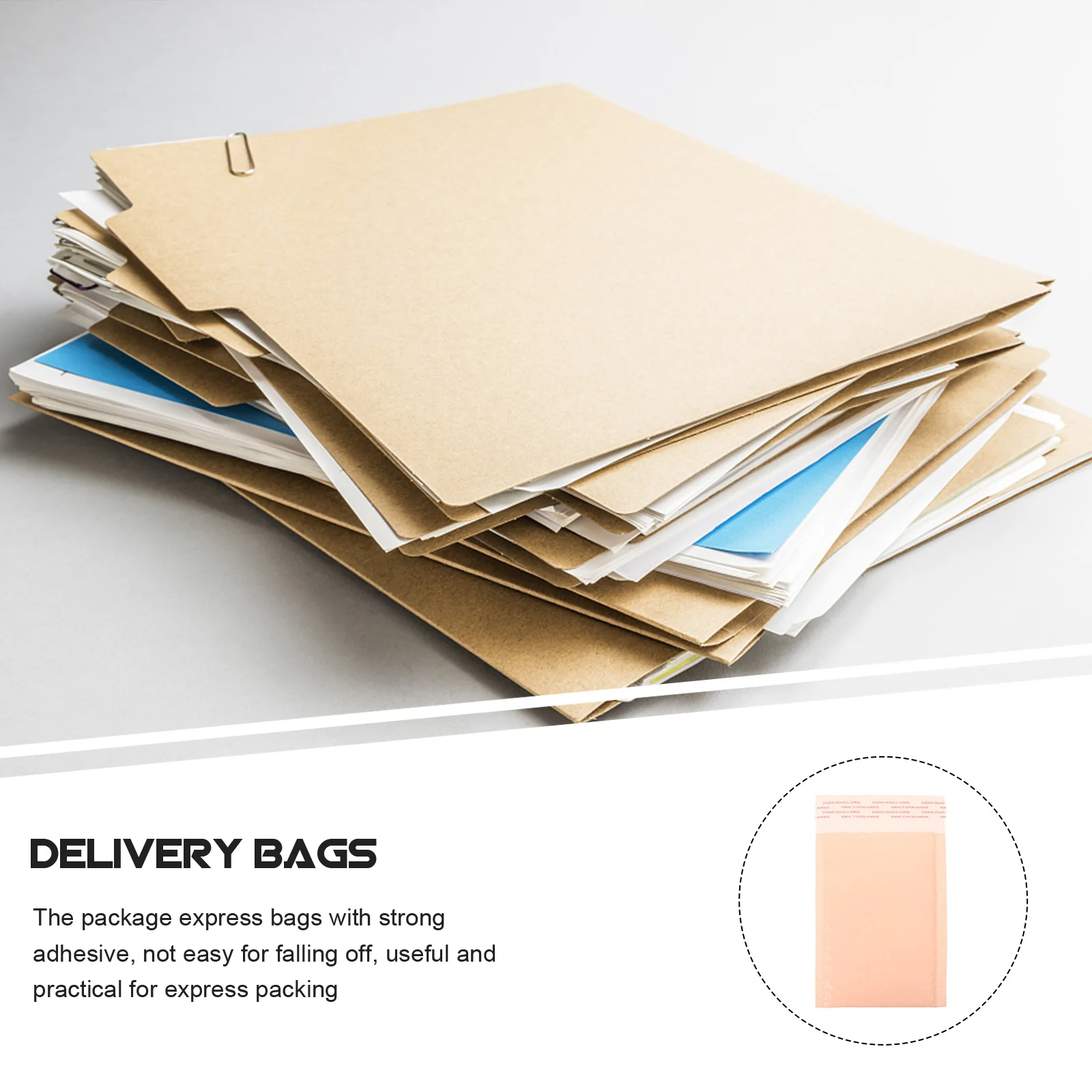 

50pcs Thick Bubble Mailers Waterproof Strong Adhesive Package Pouch Multi-Use Shipping Bag For T-Shirts Books Daily Items