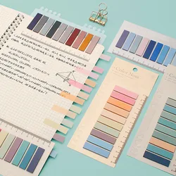 200 Sheets/pack Colorful Sticky Notes Memo Pad Label Note Bookmarks Notepad School Office Stationery Supplies