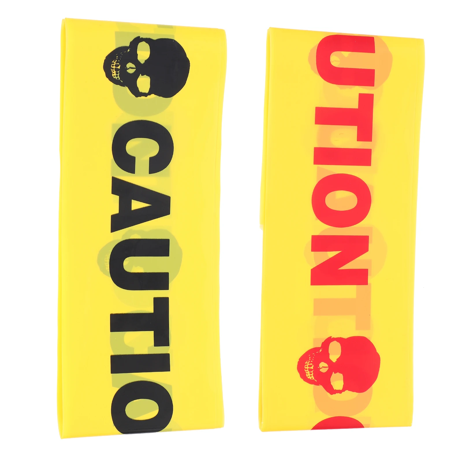 

2 Pcs Caution Tape Safety Warning Belt Halloween Party Supplies Cordon Isolation