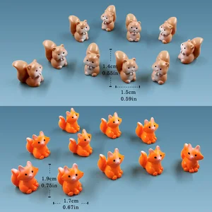Minyatür Peri Bahçe Dekorasyon Aksesuarları, Fil, Sincap, Tilki, Tavşan, Koyun, Domuz, Kedi, At, Kurbağa, Kaplumbağa, Yılan, 15 parça Bahçedeki 6 büyük koyun satışı, no. 6