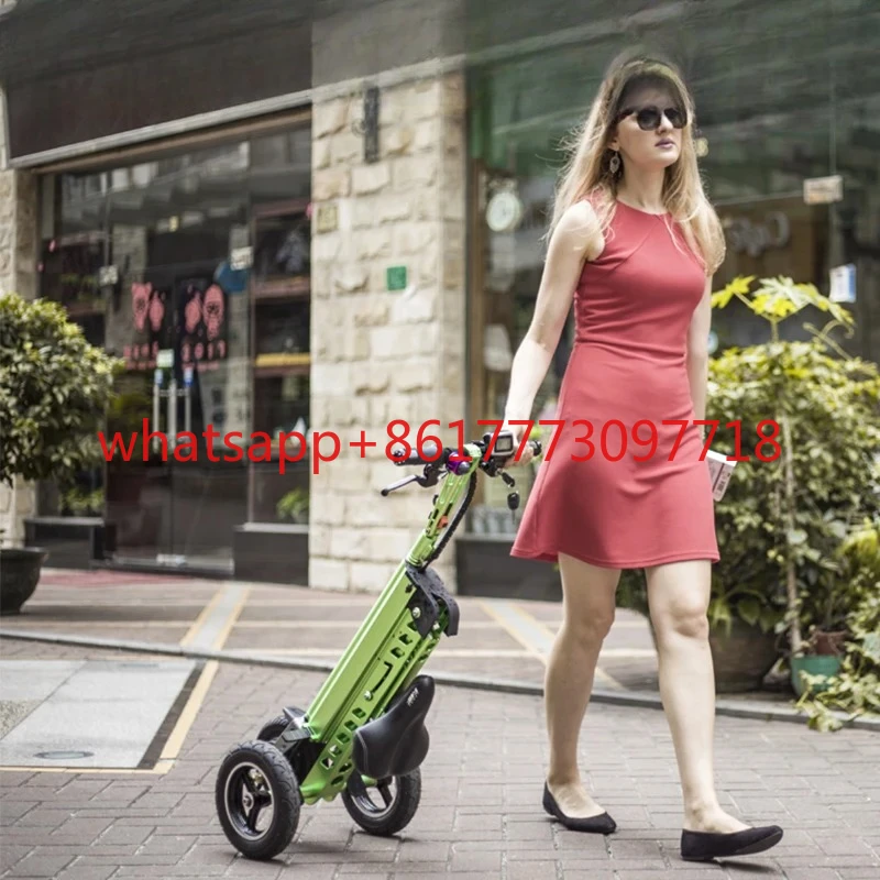 Light Foldable Electric Trike/Bike for Adults - Portable Lithium Battery, Long Range & Compact Design | Unisex Commuter E-Bike