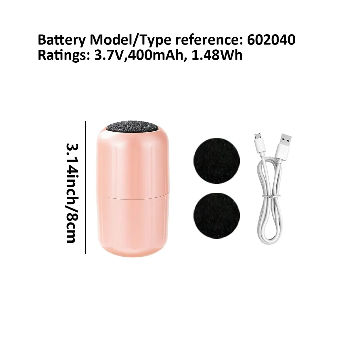1 Set of 400Mah Rechargeable Portable Electric Foot Grinder, Home Foot Repair and Manicure Tool, Practical Foot Care and Manicure Device