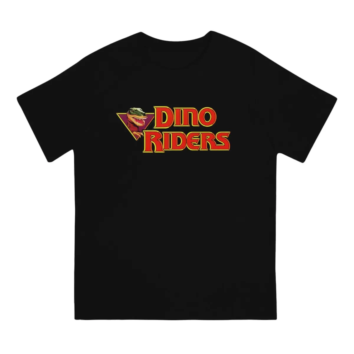 Men's T-Shirt Sign Funny Cotton Tee Shirt Short Sleeve D-Dino Riders T Shirts Crewneck Tops Adult