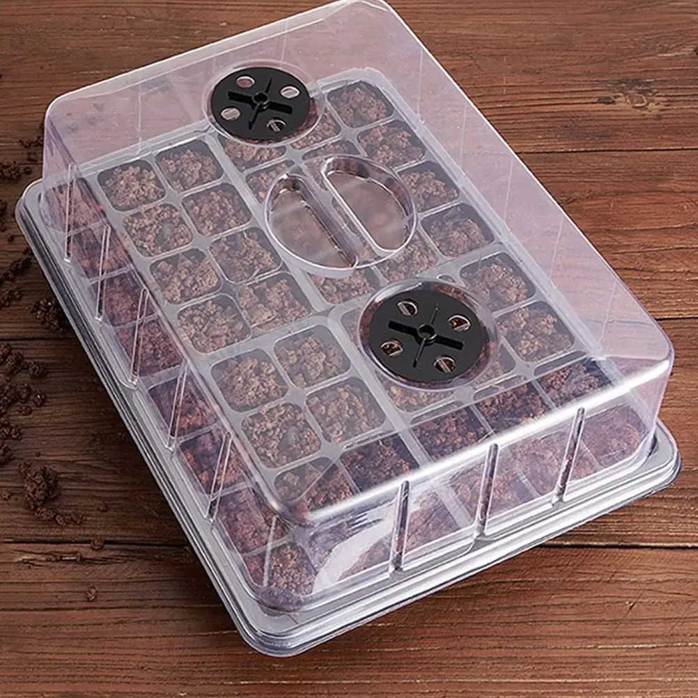 

Plant Germination Box 24 Hole Durable PP Smooth Surface High Budding Rate Sprouting Wheat Grass Vanilla Radish Cabbage Garden