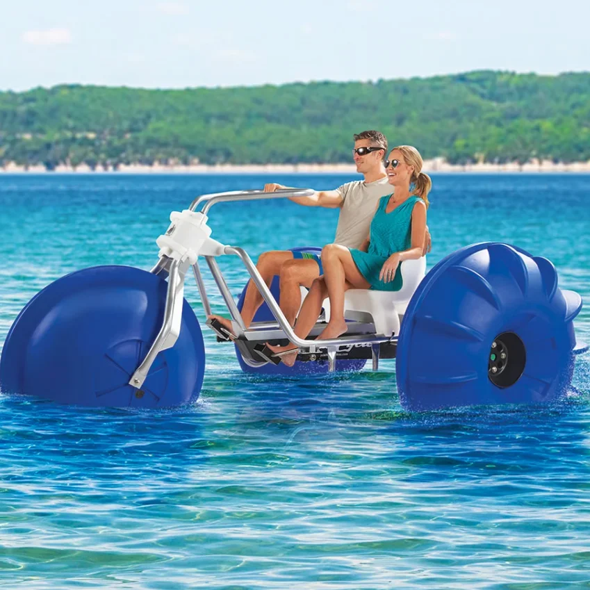 

Wholesale good quality funny entertainment aqua 3 wheel water bike bicycle