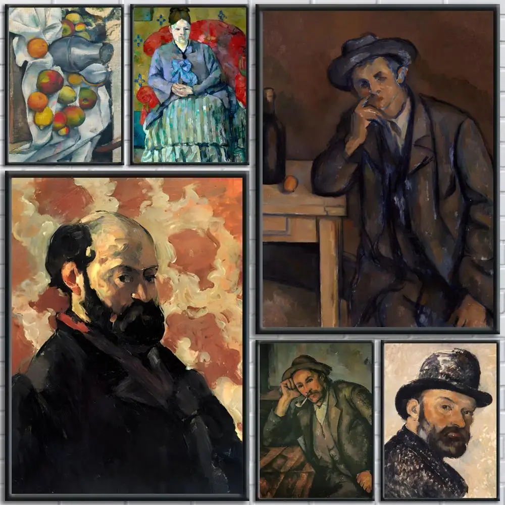 Artist P-Paul Cezanne Art Poster Painting Prints Wall Art Picture Film Room Home Bar Cafe Decor Home  Mural