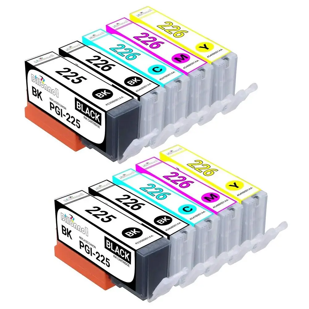 10 Pack PGI-225 CLI-226 Ink Cartridges for Canon PIXMA MX712 MX882 MX892 Printer