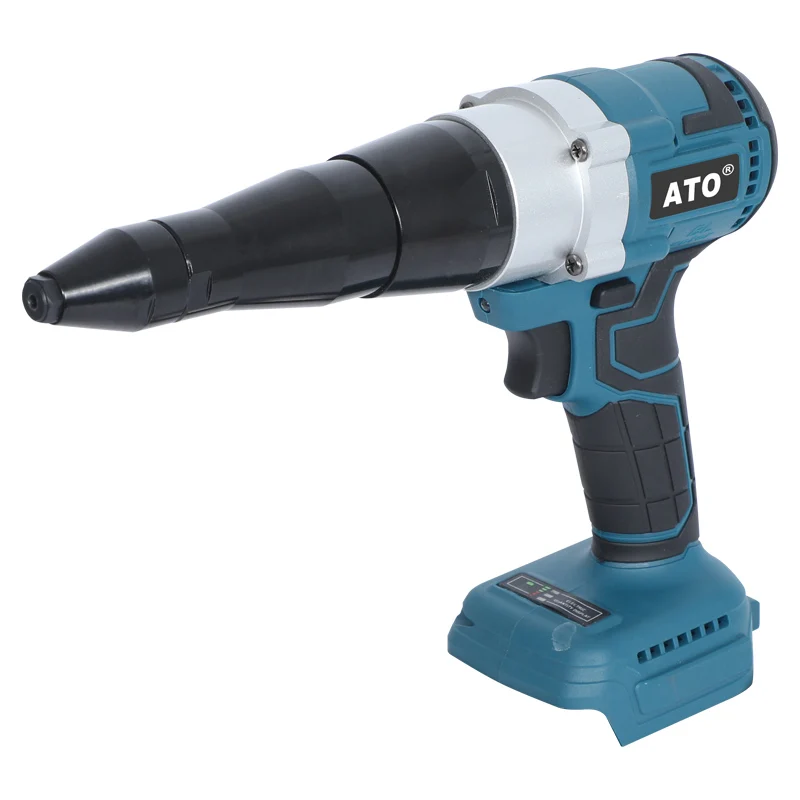 ATO-Brushless Electric Rivet Gun, Cordless Rivet Nut Gun, Rebitador Automático, Bateria Makita 18V, Ferramentas Elétricas, 2.4-4.8mm