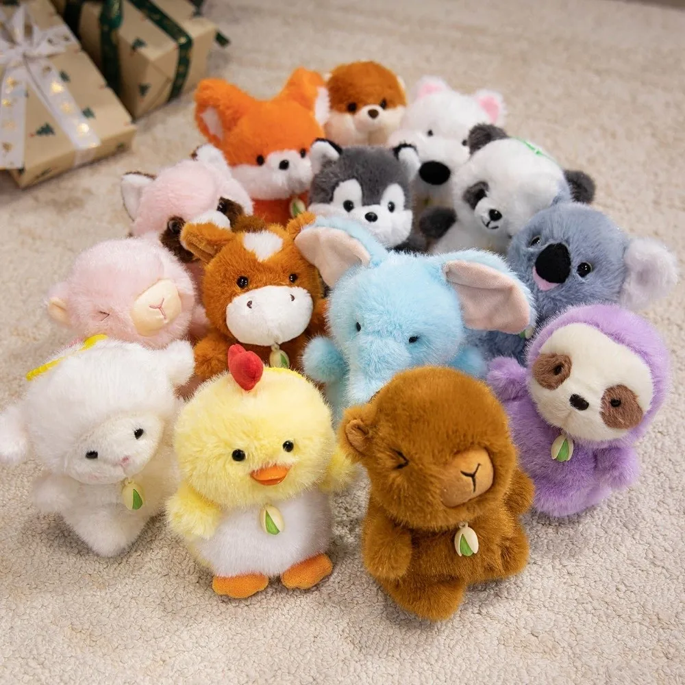 

Fragrant Capyabra Doll Pendant Pistachio Nut Elepant Sheep Plush Toy Keychain Cartoon Soft Panda Plush Doll Keychain
