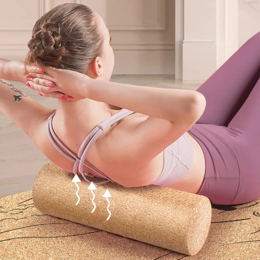 45/30/26cm Cork Yoga Post Pilates Eva Foam Roller Solid Pilate Massage Roller Muscle Fitness Gym Pilates Sports Yoga Accessories