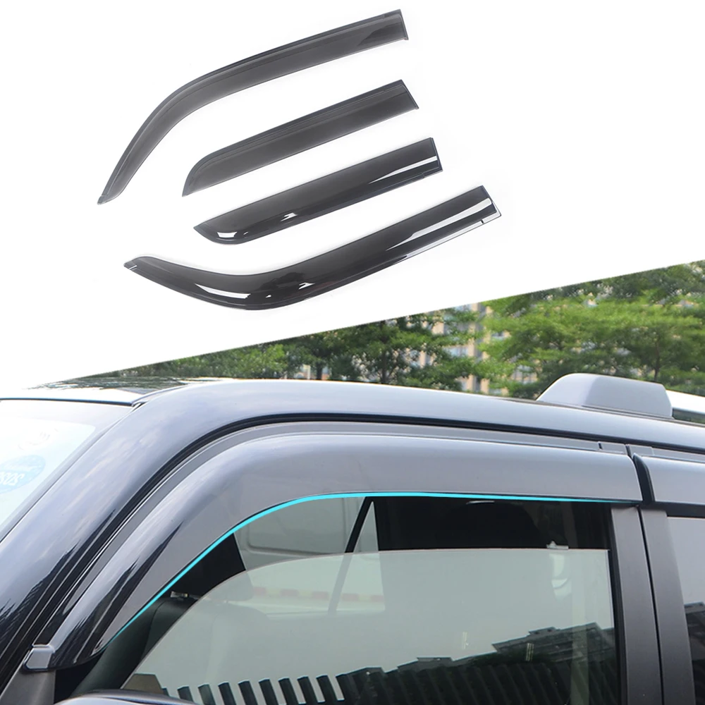 

For Toyota 4Runner N280 2010-2019 Car Window Sun Rain Shade Visors Shield Shelter Protector Cover Trim Frame Sticker